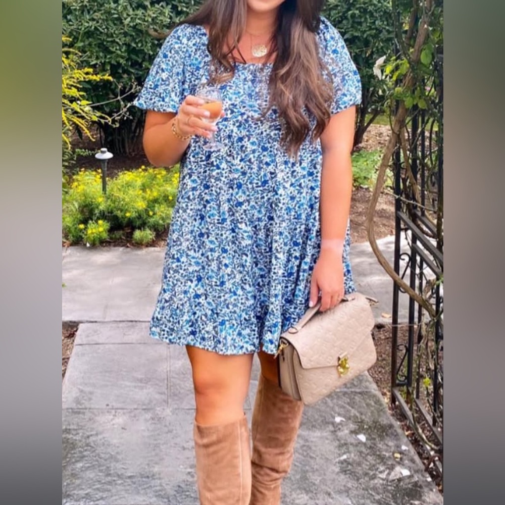 Wild Fable Blue Floral Dress